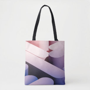 Minimal abstract mockup background. Blue and pink Tote Bag