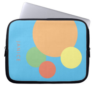 minimal abstract rainbow confetti Electronics Bag