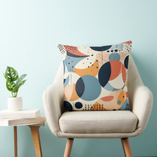 Minimal Abstract Seamless Pattern - Geometric (10) Cushion