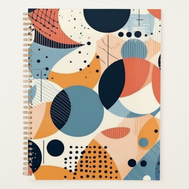 Minimal Abstract Seamless Pattern - Geometric (10) Planner (Front)