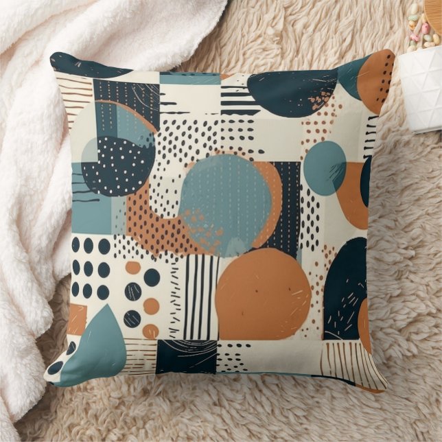 Minimal Abstract Seamless Pattern - Geometric (14) Cushion (Blanket)