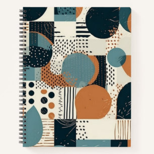 Minimal Abstract Seamless Pattern - Geometric (14) Notebook