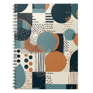 Minimal Abstract Seamless Pattern - Geometric (14) Notebook