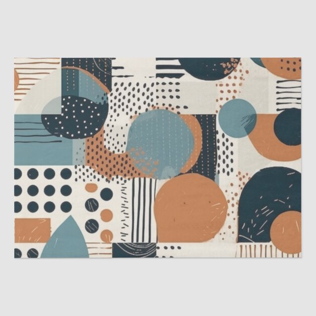 Minimal Abstract Seamless Pattern - Geometric (14) Tissue Paper (Front)