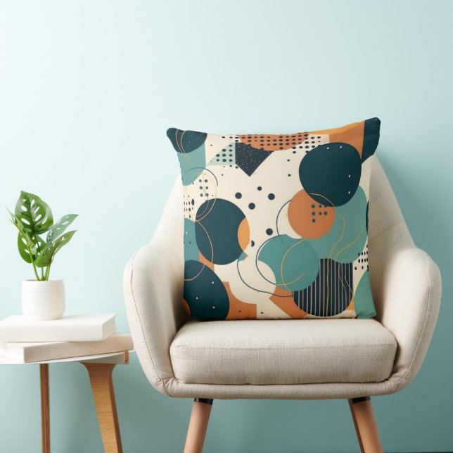 Minimal Abstract Seamless Pattern - Geometric (3) Cushion (Chair)