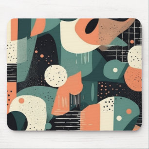 Minimal Abstract Seamless Pattern - Geometric (4) Mouse Pad