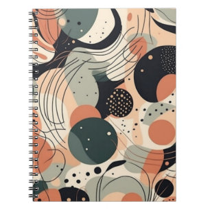 Minimal Abstract Seamless Pattern - Geometric (7) Notebook