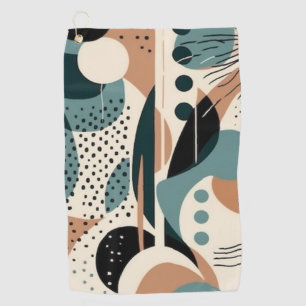 Minimal Abstract Seamless Pattern - Geometric (9) Golf Towel