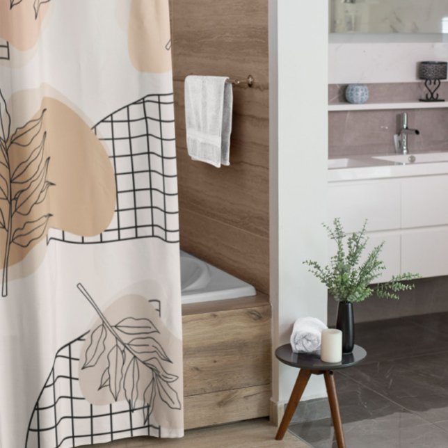 Minimal Abstract  Shower Curtain (Creator Uploaded)