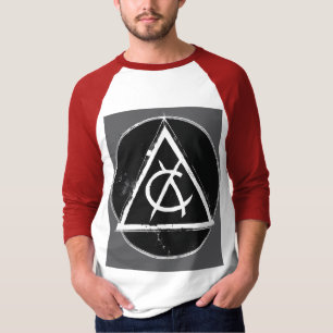 Minimal Anarchy Symbol–Black & White Circle-A Logo T-Shirt