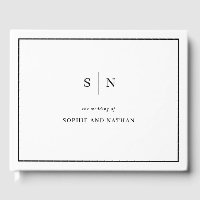 Minimal and Chic | Black and White Border Wedding