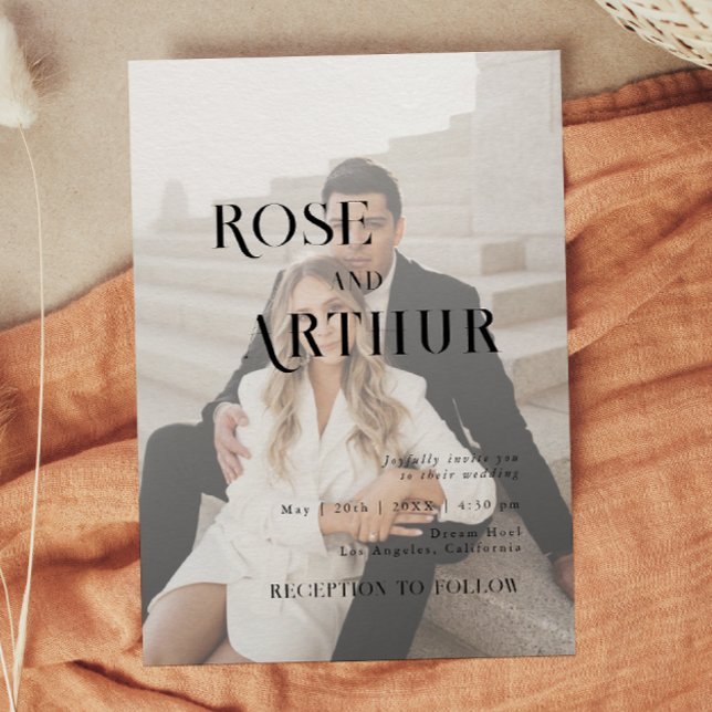 Minimal and chic black and white invitation (Creator Uploaded)