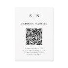 Minimal and Chic | Black and White QR Code Wedding
