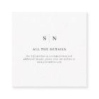 Minimal and Chic | Black and White Wedding Details