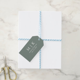 Minimal and Chic   black and white  Wedding Gift Tags