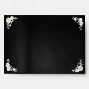 Minimal and Chic   Black Wedding Envelope