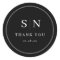 Minimal and Chic | Black Wedding Monograms