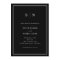 Minimal and Chic | Black with Border Wedding