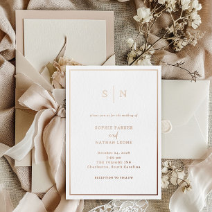Minimal and Chic Border Wedding   Rose Gold