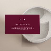 Minimal and Chic | Burgundy Wedding Details