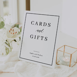 Minimal and Chic   Cards and Gifts Wedding Pedestal Sign