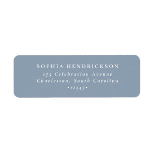 Minimal and Chic Dusty Blue and White Wedding
