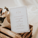 Minimal and Chic Elegant Border Wedding Rose Gold<br><div class="desc">These elegant,  modern wedding invitations feature a rose gold foil minimalist text design,  with a classic rose gold foil frame at the border,  on a white background. Add your initials or monogram to make them completely your own.</div>