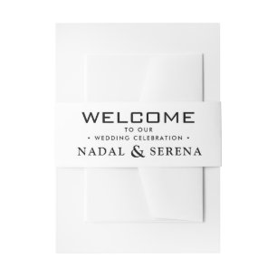 Minimal and Chic Invitation Belly Band