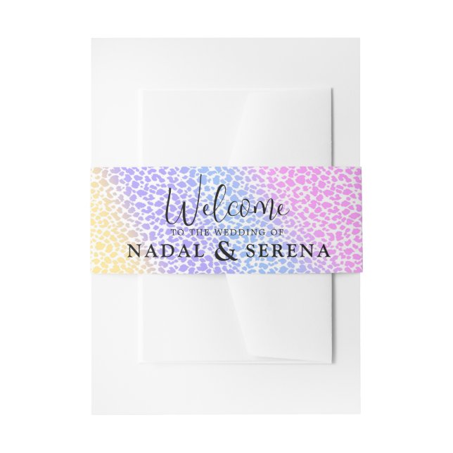 Minimal and Chic  Invitation Belly Band (Front Example)