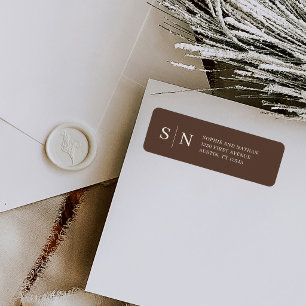 Minimal and Chic Monogram Brown