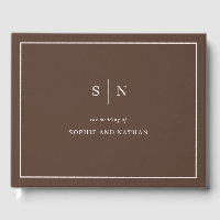 Minimal and Chic Neutral Brown Wedding