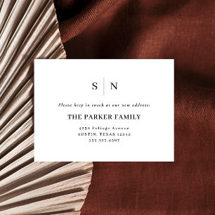 Minimal and Chic   New Address Insert