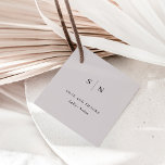 Minimal and Chic | Thank You Soft Grey Wedding Favour Tags<br><div class="desc">These elegant,  modern wedding or bridal shower favour tags say "love and thanks",  and feature a simple light grey and black text design that exudes minimalist style. Add your initials or monogram to make them completely your own.</div>