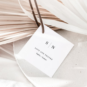 Minimal and Chic   Thank You Wedding Favour Tags
