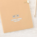 Minimal and Chic | Wedding<br><div class="desc">Minimal and Chic | Black and White Wedding Classic Round StickerThese elegant,  modern wedding or bridal shower napkins feature a simple black and white text design that exudes minimalist style. Add your initials or monogram to make them completely your own.</div>