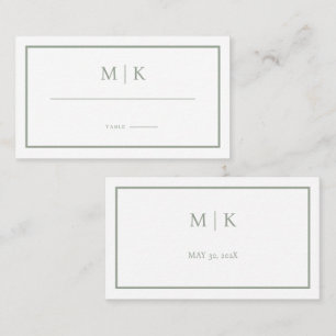 Minimal and Chic    Wedding Flat  Place Card