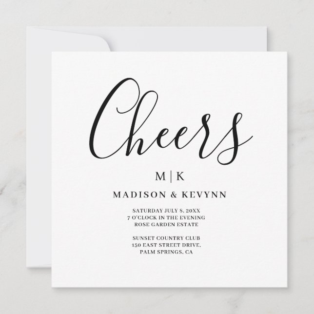 Minimal and Chic | Wedding Invitation (Front)