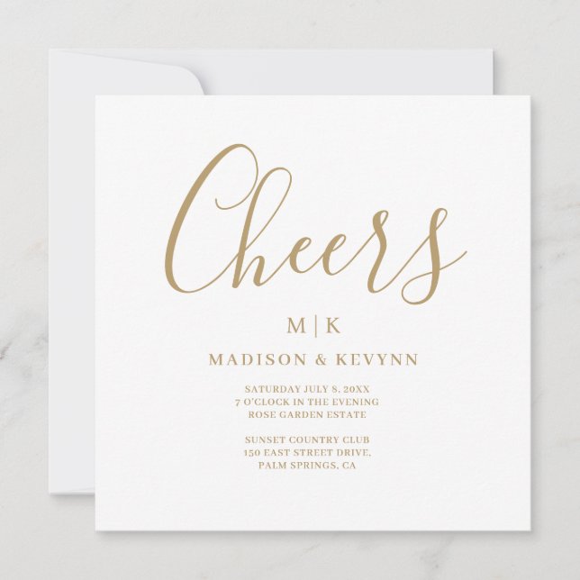 Minimal and Chic | Wedding Invitation (Front)