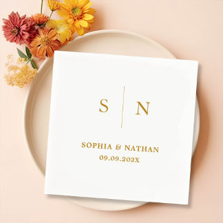 Minimal and Chic | Wedding Napkin