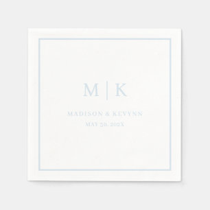 Minimal and Chic Wedding Napkins