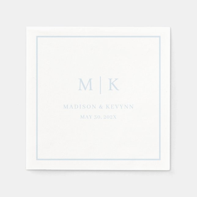 Minimal and Chic | Wedding Napkins (Front)