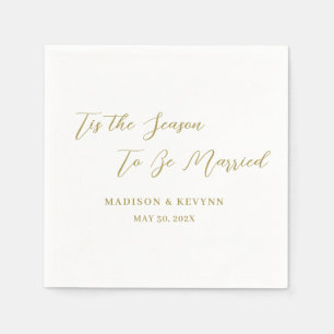 Minimal and Chic Wedding Napkins