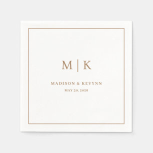 Minimal and Chic   Wedding Napkins