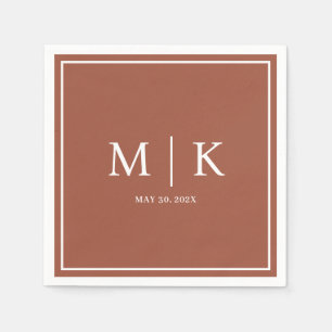 Minimal and Chic   Wedding Napkins