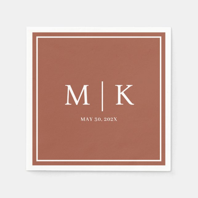 Minimal and Chic | Wedding Napkins (Front)