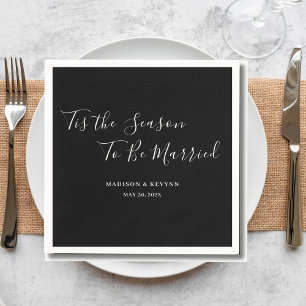 Minimal and Chic Wedding Napkins