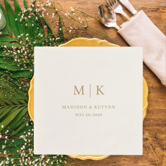 Minimal and Chic | Wedding Napkins