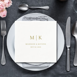 Minimal and Chic | Wedding Napkins