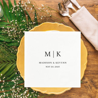 Minimal and Chic | Wedding Napkins
