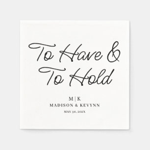 Minimal and Chic   Wedding Napkins